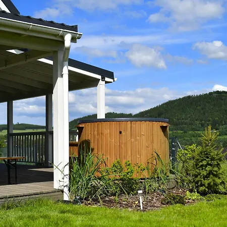 別荘 Osada Aurora Caloroczne Z Jacuzzi Z Widokiem Na Jezioro I Gory