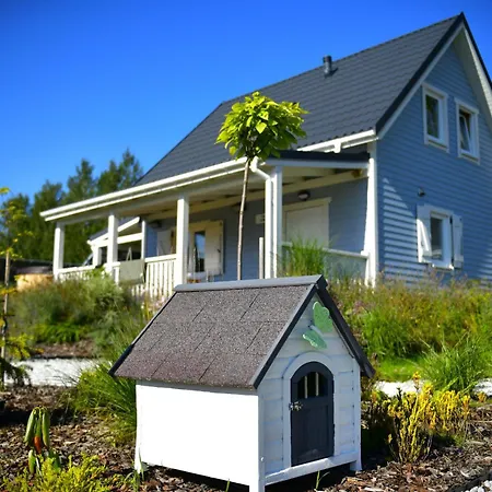 度假居 Osada Aurora Caloroczne Z Jacuzzi Z Widokiem Na Jezioro I Gory Miszkowice