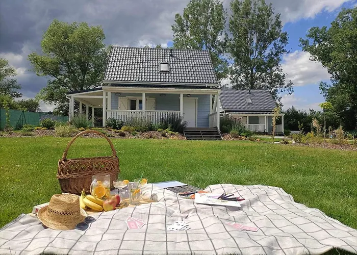 Prázdninový dům Osada Aurora Caloroczne Z Jacuzzi Z Widokiem Na Jezioro I Gory Miszkowice