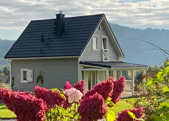 Ferienhaus Osada Aurora Caloroczne Z Jacuzzi Z Widokiem Na Jezioro I Gory