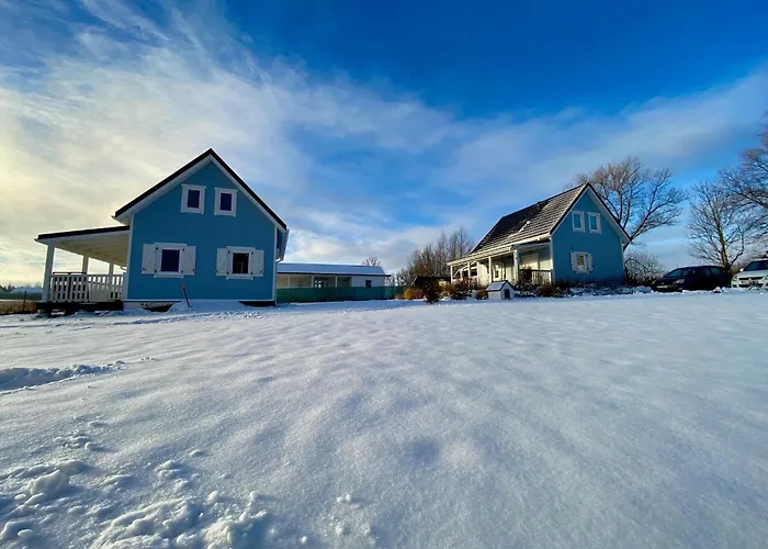 Prázdninový dům Osada Aurora Caloroczne Z Jacuzzi Z Widokiem Na Jezioro I Gory Miszkowice